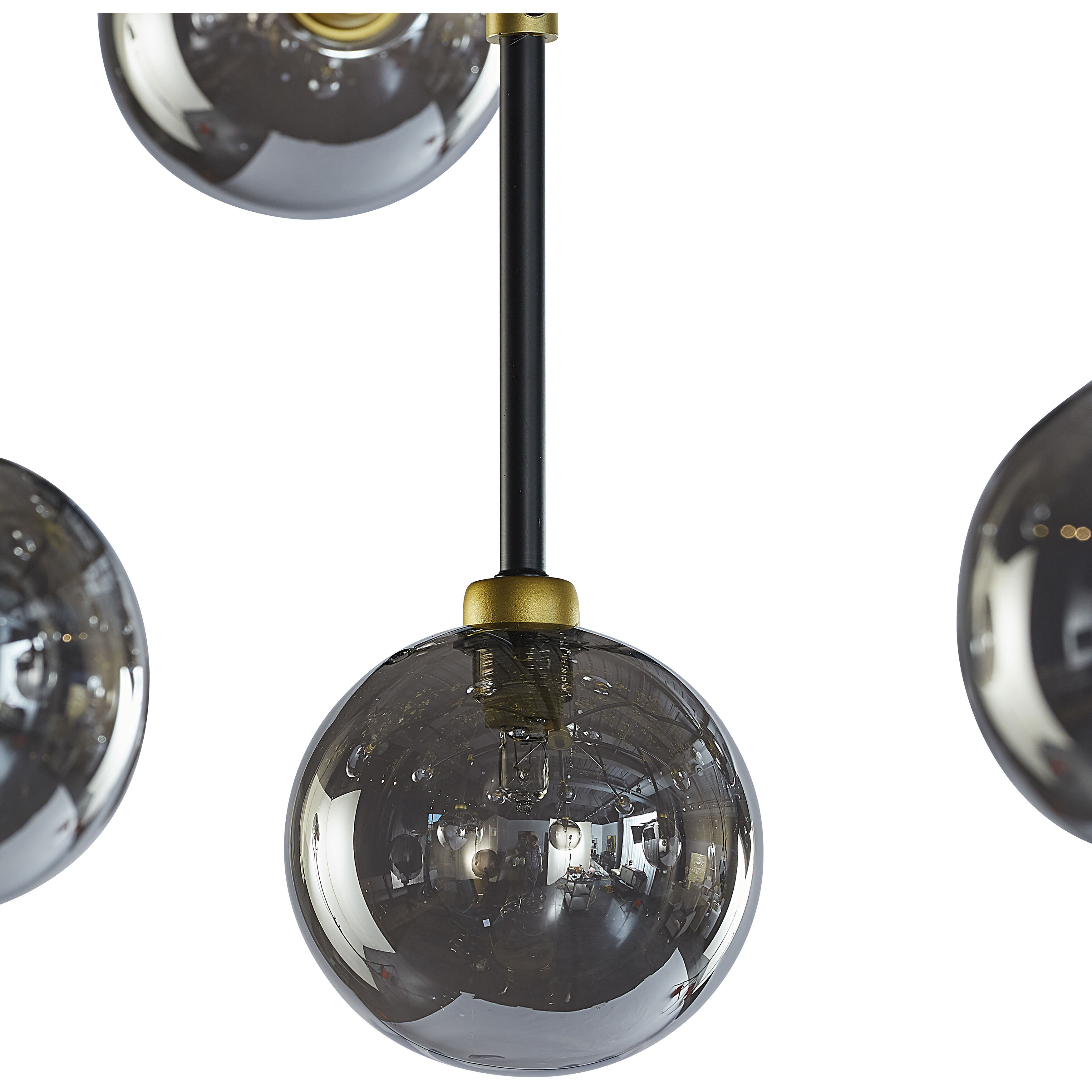 Deimos LED 45 inch Smoke Grey Chandelier Ceiling Light, Large